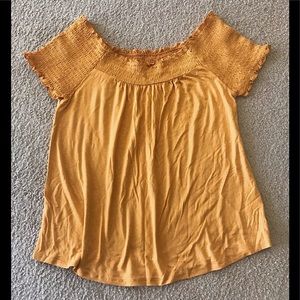 🆕🔥CHARLOTTE RUSSE SUPER CUTE LETTUCESLEEVE SUPER SOFT&ON:OFF SHOULDER NWOT
